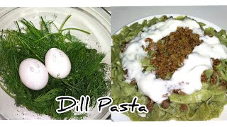 Dill Pasta Dereotlu makarna tarifi değişik tarif arayanlar için [upl. by Neelik]