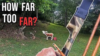 How Far Is Too Far With A Traditional Bow Traditional Bowhunting Tips amp Tricks [upl. by Carhart]