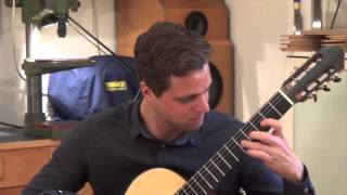 Federico MorenoTorroba Madroños double top classical guitar from Carsten Kobs [upl. by Aynatan]