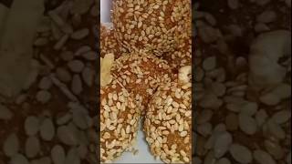 No Sugar No Ghee No Oil Healthy Laddu Recipe🥰 Instant Laddu  Sesame Balls😯shortsviral laddu [upl. by Haleak]