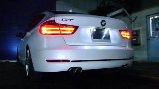 ARQRAY BMW F34 320i GT Stainless Exhaust [upl. by Aitnic]