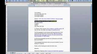 How to Write a Business Letter [upl. by Oynotna]