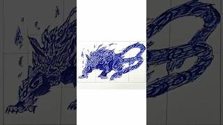 Drawing Beast TwoTails  Matatabi NarutoAnime shorts drawing matatabi [upl. by Rosati837]