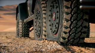 Top Gear  The 6wheeled MercedesBenz G63s SelfInflating Tires [upl. by Lednam]