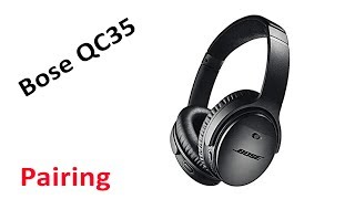 Tutorial How To Pair Bose QC Quietcomfort 35 Headphones To Phone Apple iPhone [upl. by Kory]