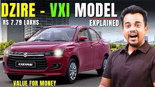 New Maruti Dzire Facelift VXI VALUE FOR MONEY Model Explained  Rs 779L  2024 Dzire VXI Brochure [upl. by Hollingsworth]