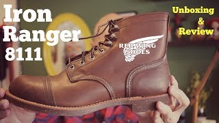 Botas Red Wing Iron Ranger 8111  Unboxing amp Review Português  Brasil [upl. by Assiled591]