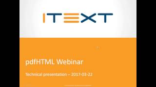 pdfHTML converting HTML to PDF with iText 7 [upl. by Tuppeny]