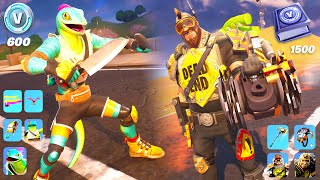 Chapter 5 Season 4 Skin Packs GAMEPLAY Fortnite Lizzik amp Scrapper Kyle [upl. by Zealand]