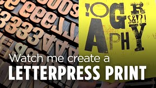 Watch the Letterpress Printing Process Step by Step  Graphic design tutorial [upl. by Leavelle]