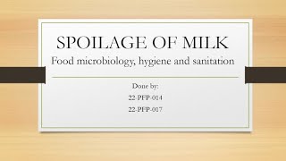 Spoilage of Milk 🥛 Food Microbiology🍚🦠Edutainment youtube information education contentcreator [upl. by Bryant]