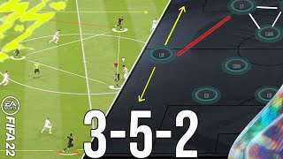 Why 352 is the NEW BEST Meta Formation To Give You Wins TACTICS  FIFA 22 [upl. by Alyakim355]