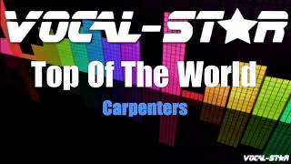 Carpenters  Top Of The World Karaoke Version with Lyrics HD VocalStar Karaoke [upl. by Yelsnit]