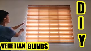 How to install venetian blinds DIY diy repairing restoration venetianblind viralvideo blinds [upl. by Akiraa]