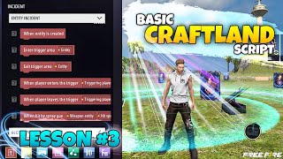 Make Script  Free Fire Craftland  Lesson 3  SacSo freefire sacso [upl. by Atem771]