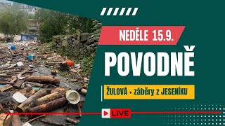 Velká voda 3 den Žulová  Jeseník neděle září 2024 [upl. by Eioj]