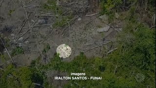 FUNAI divulga imagens inéditas de índios isolados na fronteira entre Brasil e Peru [upl. by Biddie]