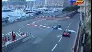 Monaco 1996  Schumacher amp Berger Accident [upl. by Gino]