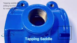 Tapping saddle for PVC pipes ｜AQUA FITTING [upl. by Atekan]