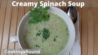 Creamy amp Healthy Spinach Soup Recipe [upl. by Ferde]