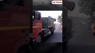 Delhi Pollution PWD Vehicles Sprinkle Water On Roads  Watch [upl. by Wang400]