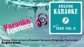 Amazing Karaoke  Gimme Hope Joanna Karaoke Version  Originally Performed By Eddy Grant [upl. by Ardyth791]