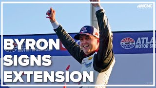 William Byron signs extension with Hendrick Motorsports [upl. by Anire]