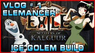 POE  10X Ice Golemancer Build  2X Replica Cold Iron Point  Settlers of Kalgur poe pathofexile [upl. by Beatrisa807]