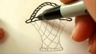 Fantastic Flower Basket  How To Draw A Flower Basket [upl. by Anerak]