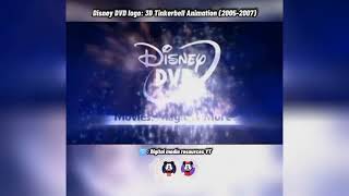 Disney DVD logo 3D Tinkerbell Animation Intro 20052007 [upl. by Ekusuy]