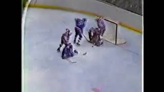 January 13 1983 Islanders at Devils WNEWTV newsclip highlights [upl. by Vick]