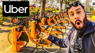 ARRENDANDO BICICLETA CON UBER DE FORMA FÁCIL EN SANTIAGO [upl. by Regnig]