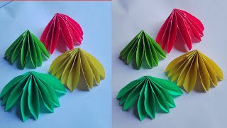 How to make paper flower  paper Crafts  paper dia easy flower crafts  কাগজ দিয়ে ফুল বানানো [upl. by Enneire]