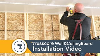 How To Install Trusscore PVC Wall and Ceiling Panels To Transform Your Garage [upl. by Azal22]