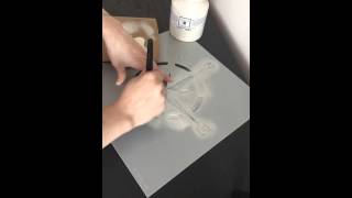 Stencilling basics with Fusion Mineral Paint [upl. by Bornstein]