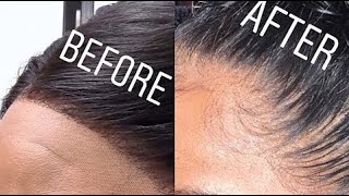 How to PLUCK YOU LACE FRONTAL ft Beautiful Princess Hair [upl. by Blain]