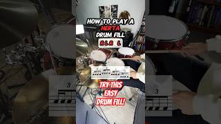 How to Play a Simple Drum Fill Drum Lesson drums [upl. by Nunci]