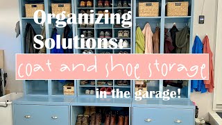 Organizing Solutions Shoe👟 and Coat🧥 Storage in the Garage [upl. by Shannah]