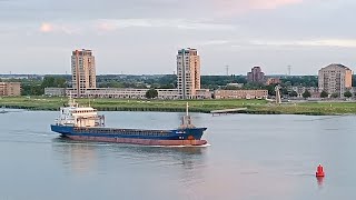 CLARA K ScheepVaart OudeMaas Rotterdam Dutch Cargo Shipping [upl. by Monarski]