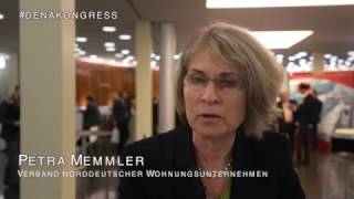 Petra Memmler Verband norddeutscher Wohnungsunternehmen denakongress [upl. by Nomolos]