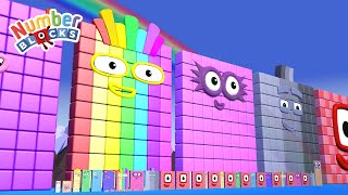 Numberblocks Super Duper GIANT 200 200000 200000000 MILLION BIGGEST Numberblocks Number Patterns [upl. by Kenlee]