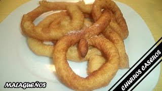 CHURROS CASEROS DE MÁLAGA  Recetas de Cocina [upl. by Belicia967]