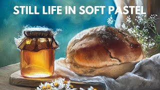 ⚪️ STILL LIFE in SOFT PASTEL  TIMELAPSE [upl. by Atinehs179]