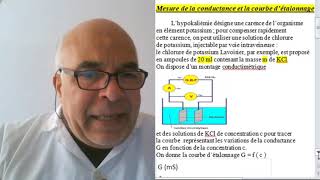 Exercice  Mesure de la conductance [upl. by Ferdinande]