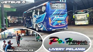 Jetbus 5 dan Livery Pelangi Po Haryanto [upl. by Annekam]