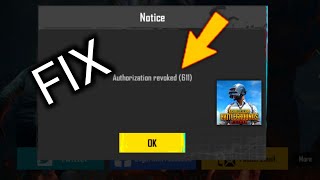 Authorization revoked 611 problem fix pubg mobile l Bgmi authorization revoked 611 [upl. by Ja]