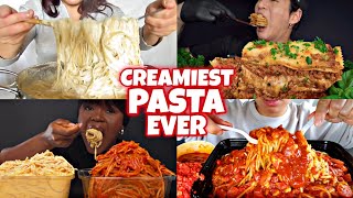 Mukbangers Eating Different Pasta Around The World🍝😱🤤 [upl. by Zitah908]