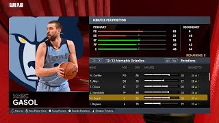 NBA 2K22 Memphis Grizzlies 201213 PS5 Completed Classic Teams Project [upl. by Atteuqahs393]