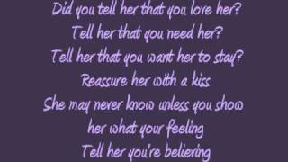 Tell Her  Lonestar Lyrics [upl. by Olenta]