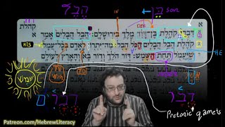 Hebrew immersion Qoheleth Ecclesiastes 113 OriginalLanguage HebrewImmersion hebrewroots [upl. by Canter686]